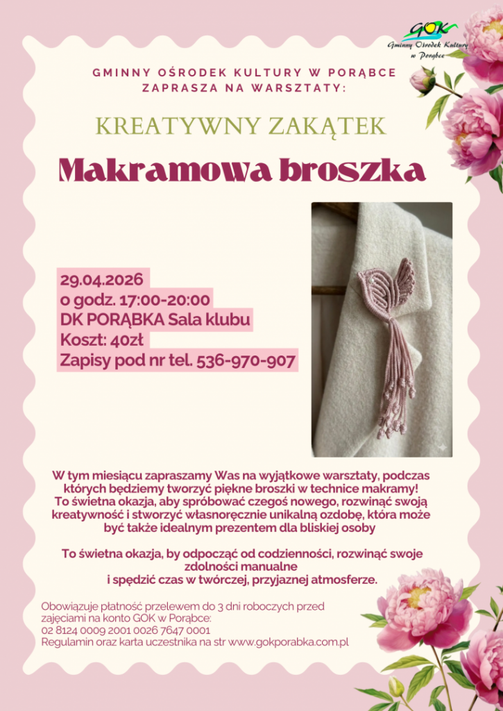 Plakat kreatywny zakątek