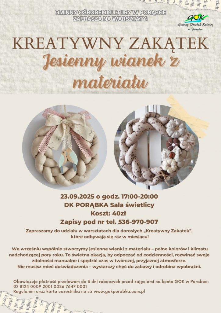 Kreatywny zakątek plakat